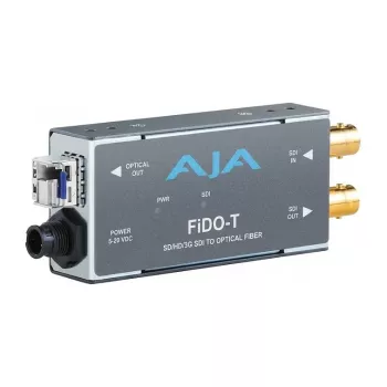 AJA FiDO-T-ST 3G-SDI a transmisor de fibra óptica con conector LC