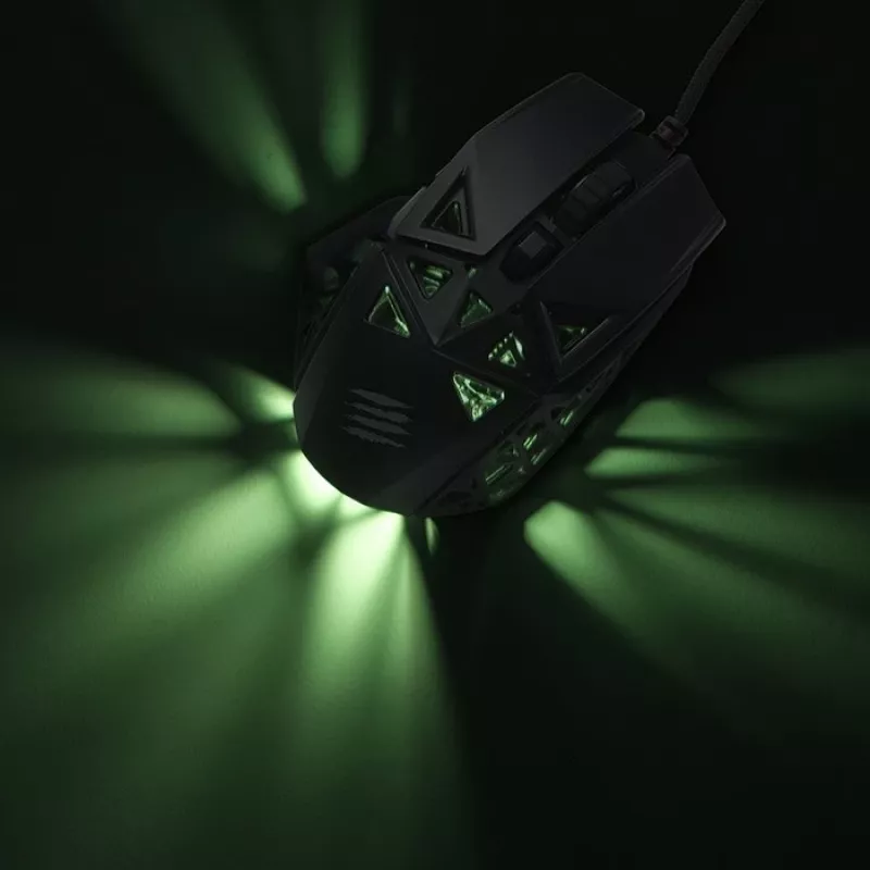 Mad Catz M.O.J.O. M1 Ratón gaming óptico con cable - 12000 DPI - Para diestros - Negro