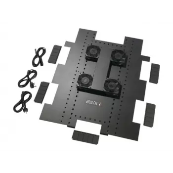 APC Roof Fan Tray - Unidad de ventiladores para rack - AC 200-240V - 6 ventiladores - Negro