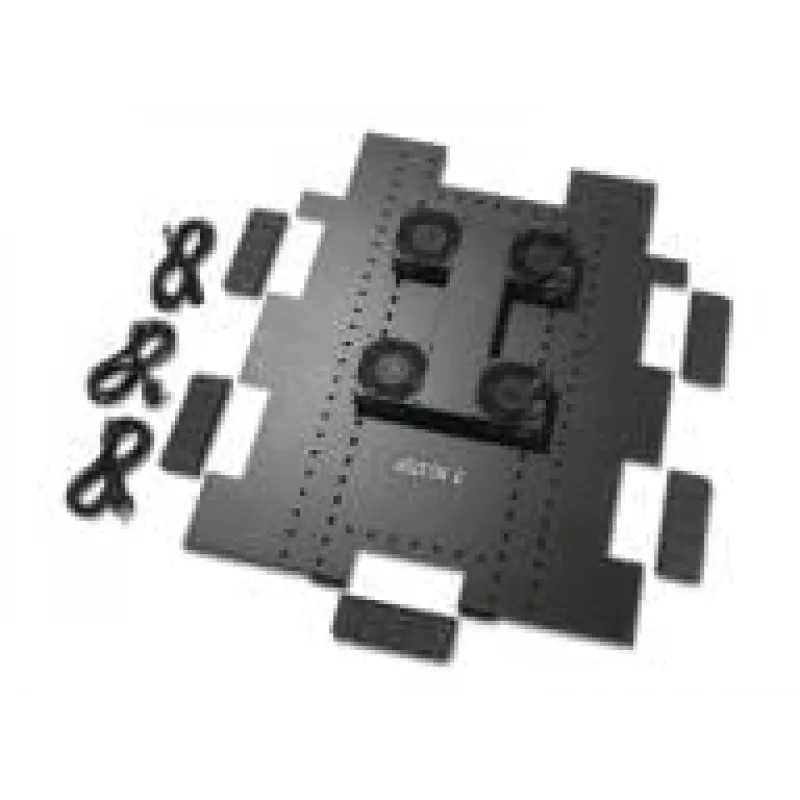 APC Roof Fan Tray - Unidad de ventiladores para rack - AC 200-240V - 6 ventiladores - Negro