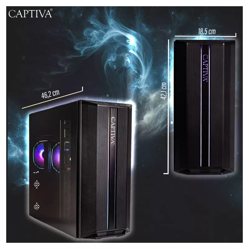 Captiva Workstation I83-403, Intel Core i7-14700, 64 GB DDR4, 1 TB SSD, sin sistema operativo