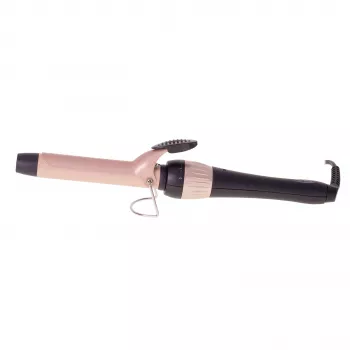 Adler AD 2117 Rizador con sistema de calefacción cerámico, cilindro de 25 mm, 200 °C, 45 W, Negro/Rosa