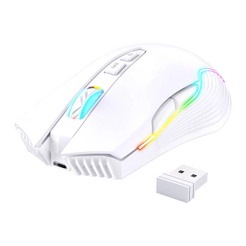 ONIKUMA CW905 ratón gaming inalámbrico blanco