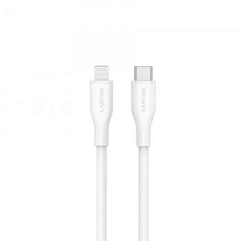 Canyon CLNM60SC10 cable USB-C a Lightning 1m 60W MFi silicona blanco