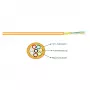 EFB-ELEKTRONIK I-V(ZN)H OS2 cable de parcheo Duplex Zipcord, 9/125µm, LSZH, amarillo, 1,8x3,7mm