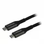 Synergy21 cable USB4 USB-C a USB-C 2,0m negro trenzado 40Gbps 240W Gen 3x2 chip E-Marker