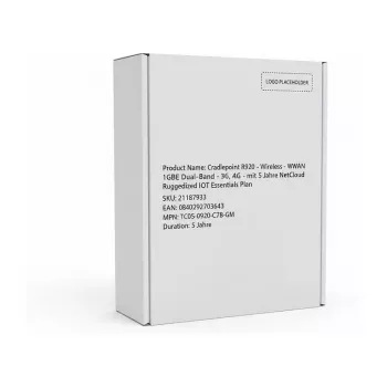 Cradlepoint R920 - router inalámbrico - WWAN 1GbE doble banda - 3G, 4G - con plan NetCloud Ruggedized IoT Essentials de 5 años