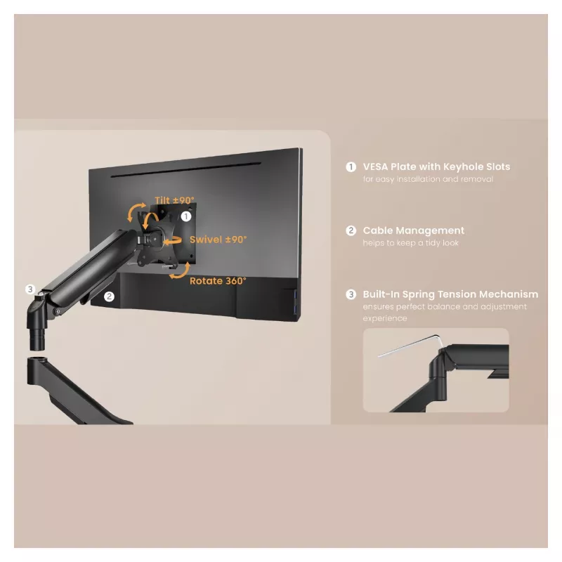 Equip soporte de mesa para monitor 17-32