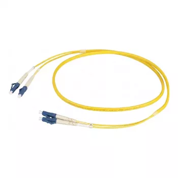 EFB-Elektronik latiguillo dúplex LC-LC 9/125µm OS2 LSZH amarillo 1,5m cable de parcheo de fibra óptica