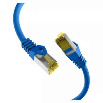 EFB cable de parcheo RJ45 Cat.6A S/FTP LSZH cable sin crimpar Cat.7 azul 0,15m