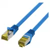 EFB cable de parcheo RJ45 Cat.6A S/FTP LSZH cable sin crimpar Cat.7 azul 0,15m