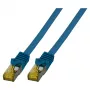 EFB cable de parcheo RJ45 Cat.6A S/FTP LSZH cable sin crimpar Cat.7 azul 0,15m