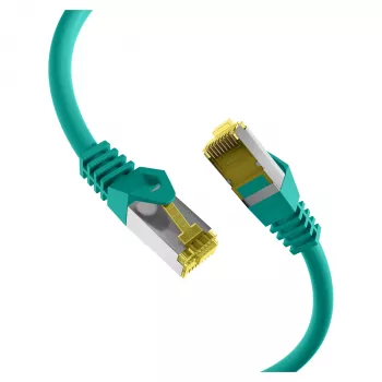 EFB cable de parcheo RJ45 Cat.6A S/FTP LSZH cable sin crimpar Cat.7 verde 0,15m