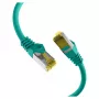 EFB cable de parcheo RJ45 Cat.6A S/FTP LSZH cable sin crimpar Cat.7 verde 0,15m