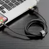 Baseus Cafule cable Lightning a USB-A 1m negro/oro