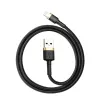 Baseus Cafule cable Lightning a USB-A 1m negro/oro