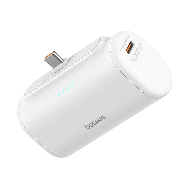 Baseus Compact batería externa 5000mAh 20W USB-C blanca