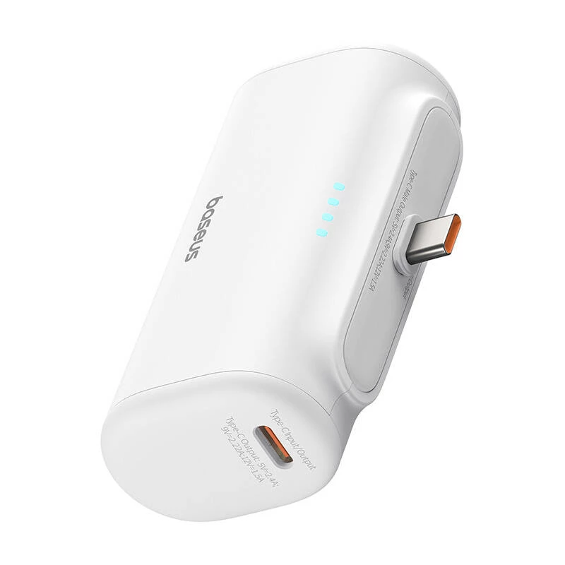 Baseus Compact batería externa 5000mAh 20W USB-C blanca