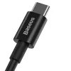 Baseus Superior cable USB-C a USB-C 1m negro 100W carga rápida y sincronización de datos