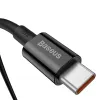 Baseus Superior cable USB-C a USB-C 1m negro 100W carga rápida y sincronización de datos