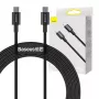 Baseus Superior cable USB-C a USB-C 1m negro 100W carga rápida y sincronización de datos
