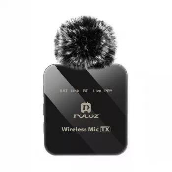 Micrófono inalámbrico PULUZ PU648B (USB-C) - Micrófono lavalier profesional con cancelación de ruido ENC, alcance de 10 m, batería de 12 h