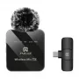 PULUZ PU648B micrófono de solapa inalámbrico (USB-C)