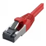Cable de red RJ45 Synergy21, CAT8.1 2000MHz, 0,15 m, rojo, S-STP (S/FTP), TPE/LSZH (SuperFlex), AWG26