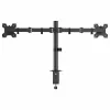 Soporte de escritorio Equip para doble monitor 17-32 pulgadas 360° articulado 10 kg negro
