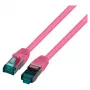 Cable de red RJ45 EFB-Elektronik Cat.6A S/FTP LSZH magenta 1,5 m