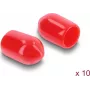 Tapa antipolvo Delock para conector hembra SMA, 10 piezas, silicona, roja (60912)
