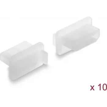 Tapa antipolvo Delock para conector hembra HDMI-A, 10 piezas, silicona, transparente (87423)