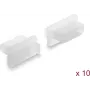 Tapa antipolvo Delock para conector hembra HDMI-A, 10 piezas, silicona, transparente (87423)