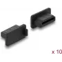 Tapa antipolvo Delock para conector hembra HDMI-A, 10 piezas, silicona, negra (87465)