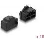 Tapa antipolvo Delock para RJ45, 10 piezas, silicona, negra (87547)
