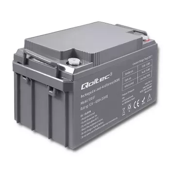 Batería AGM Qoltec 53037 12V 65Ah máx 780A