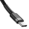 Cable Baseus Cafule USB-C a USB-C PD 2.0 QC 3.0 60W 1 m (negro/gris)