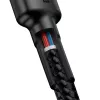 Cable Baseus Cafule USB-C a USB-C PD 2.0 QC 3.0 60W 1 m (negro/gris)