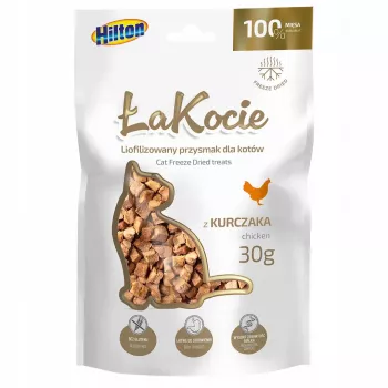 HILTON ŁaKocie Premios Deshidratados de Pollo para Gatos 30g