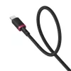 Baseus Dura Cable de Carga Rápida Type-C a Type-C 100 W 2 m Negro, Rojo