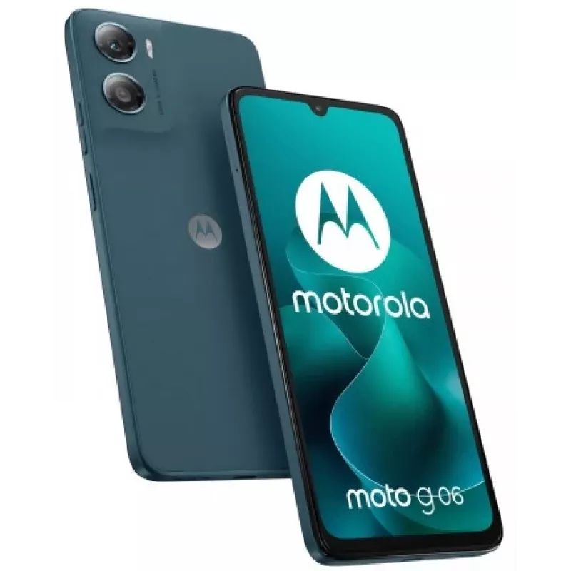 Motorola G06 Tapestry 4/64GB smartphone, pantalla de 6,88 pulgadas, cámara 50MP, Dual SIM, 4G LTE, Tapestry Blue