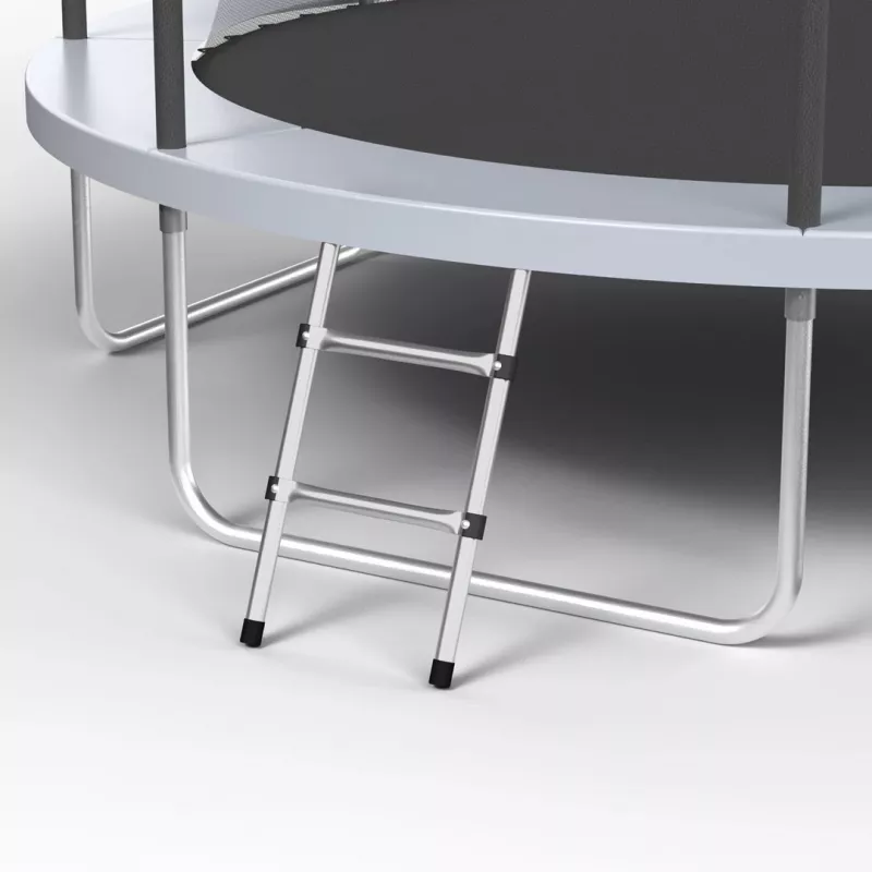 REBEL Active Trampolín PRO 14ft/427 cm con red de seguridad y escalera
