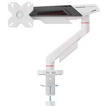 Equip Soporte de mesa para pantallas de 17-40 pulgadas, giro 360°, 12 kg, Negro/Blanco
