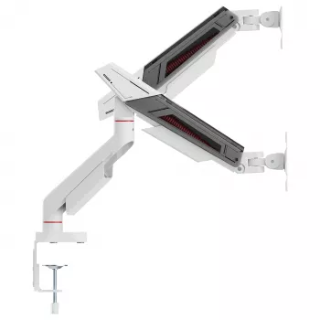 Equip Soporte de mesa doble para monitor 17-35 pulgadas 180° Gaming 12kg Negro/Blanco