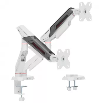 Equip Soporte de mesa doble para monitor 17-35 pulgadas 180° Gaming 12kg Negro/Blanco