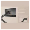 Equip Soporte de mesa doble para pantallas de 17-32 pulgadas, giro 360°, gas, capacidad de carga 9 kg, Negro