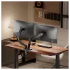 Equip Soporte de mesa doble para pantallas de 17-32 pulgadas, giro 360°, gas, capacidad de carga 9 kg, Negro