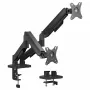 Equip Soporte de mesa doble para pantallas de 17-32 pulgadas, giro 360°, gas, capacidad de carga 9 kg, Negro