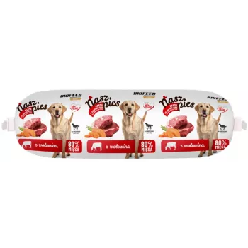 BIOFEED Nasz Pies Ternera Paté Comida para perros 1 kg