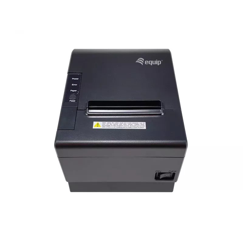 Equip impresora térmica 58/80mm para tickets POS con cortador automático, USB/Bluetooth/WiFi/conexión de cajón portamonedas, negro